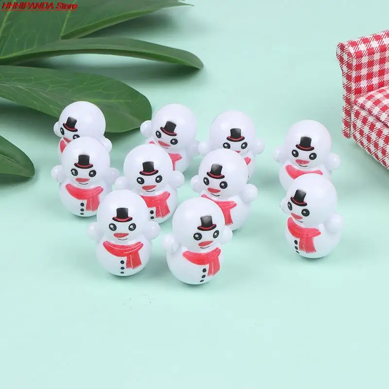 

10 шт. мини-стакан с мультяшным изображением снеговика забавная настольная игрушка Расслабляющая детская игрушка