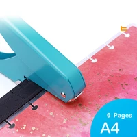 mushroom hole notebook puncher scrapbooking hole puncher manual book loose leaf manual punching machine paper hole puncher