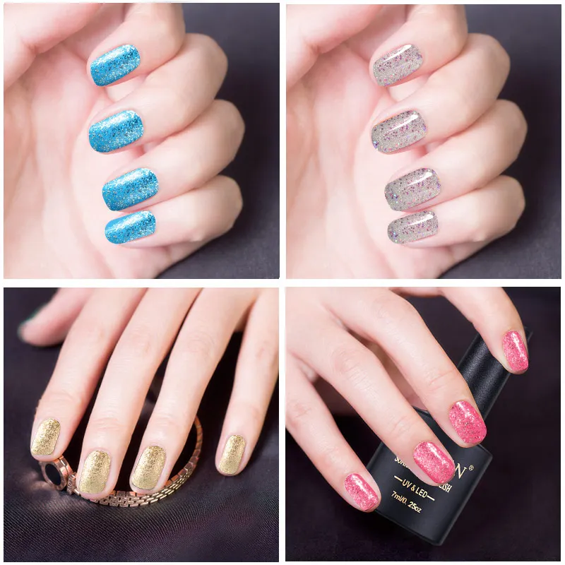 7ML Nail Polish Gel Varnish Diamond Glitter Milky Way Flash Art UV&ampLED Soak-Off Manicure Nails | Красота и здоровье