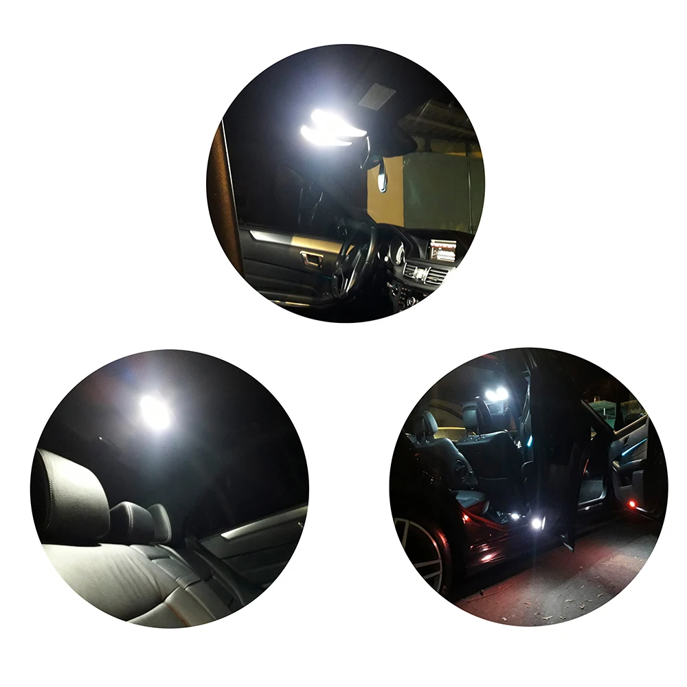 Автомобильный светодиодный светильник C5W C10W 1 шт. 31/36/39/41 мм 12SMD чистый белый свет 12