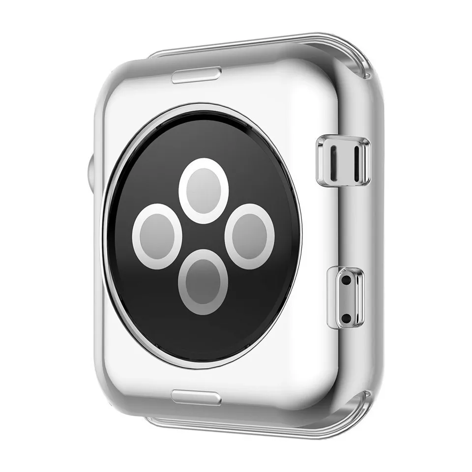 Защитный чехол из мягкого силикона для Apple Watch 40 мм 44 мм iWatch серии 1 2 3 4 42 мм 38 мм