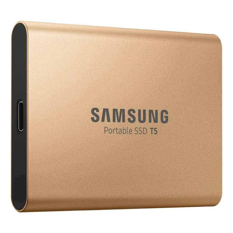 Samsung T5 портативный SSD 250 ГБ 500 1 ТБ 2 ТБ USB3.1 Внешние накопители USB 3,1 Gen2 и обратная совместимость с USB для ПК - Цвет: Цвет: желтый