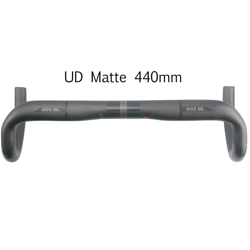 UD Matte 440mm Руль из углеродного волокна, 31,8 мм RXL SL, руль для шоссейного велосипеда, руль черный труба из углеродистого волокна 3 K/UD матовый руль велосипеда 400/420/440 мм падение руль - Цвет: UD Matte 440mm