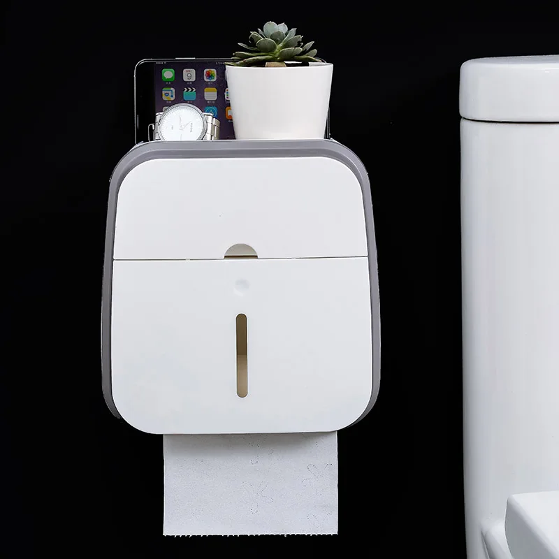 

Многофункциональная коробка для туалетной бумаги без перфорированных рулонов, полка для туалетной бумаги, настенный ящик для хранения в ва...