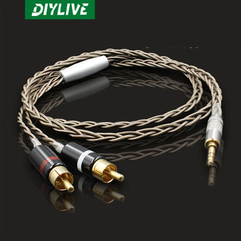 Высококачественная музыкальная лента DIYLIVE A 3 m от 5 мм до 2RCA Odin 5-об/мин с двойным