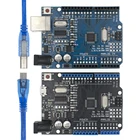 UNO R3 CH340G + MEGA328P SMD чип 16 МГц для Arduino UNO R3 макетная плата USB-кабель ATEGA328P один комплект