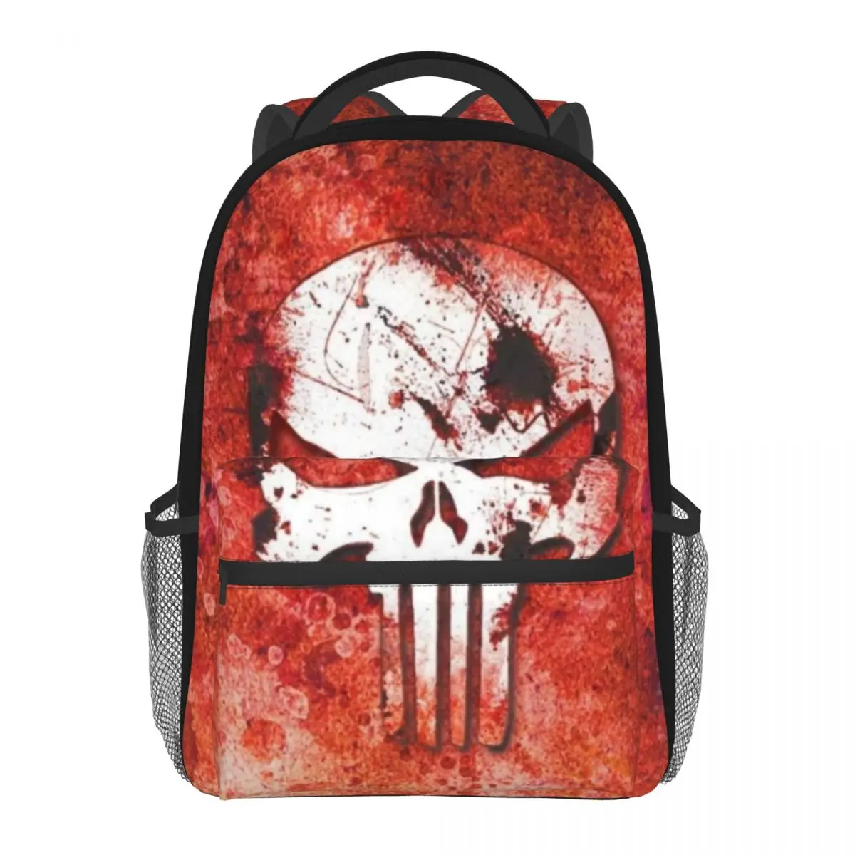 

Punisher Anime Backpack Student School Bag Waterproof Travel Teens Fit 14.5 Inch Laptop Bagpack