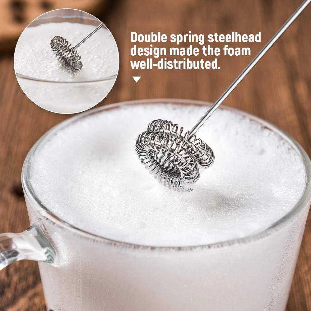 

Milk Frother Coffee Foamer Container Mini Soft Foam Cappuccino Maker Electric Coffee Frother Milk Foamer Maker Whisk Hand Milk
