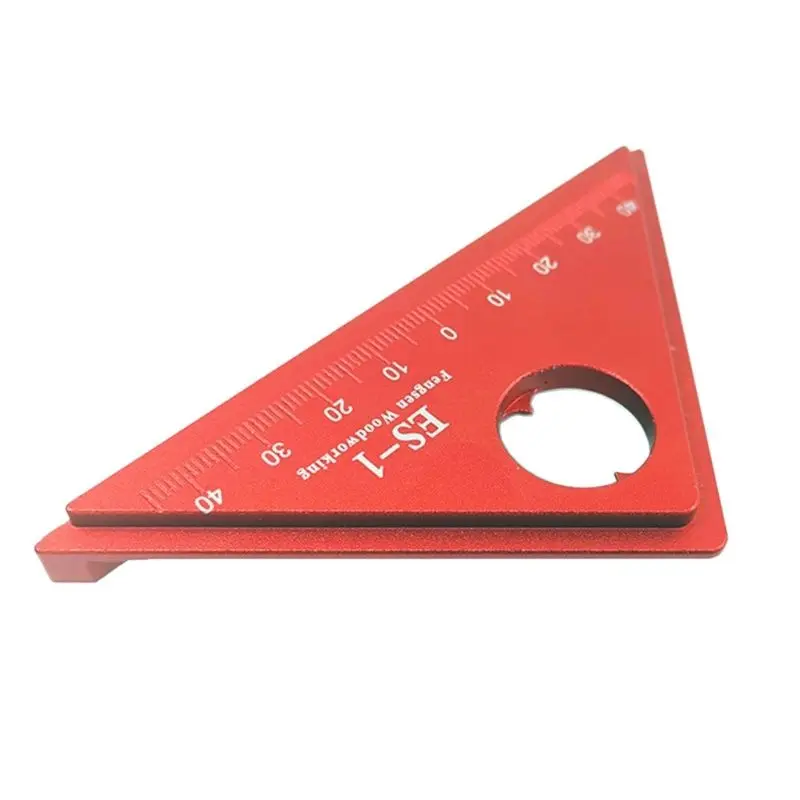 Woodworking Layout Gauge Aluminum Alloy Scribing Triangle Angle Ruler Square Metric Protractor Measure Tool | Инструменты