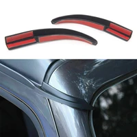 2pcs car accessories water rain gutter extension for jeep wrangler jl 2018 2019 2020 2021 abs plastic