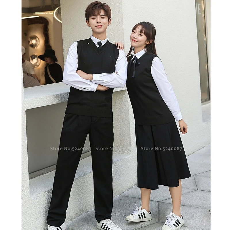 Женский и мужской костюм для косплея вечерние костюмы со свитером жилетом