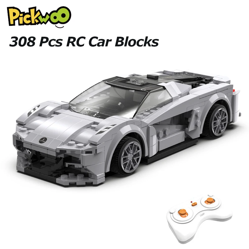 pickwoo d25 city rc racing car building blocks compatible moc high tech remote control super sports vehicle bricks gifts toys free global shipping