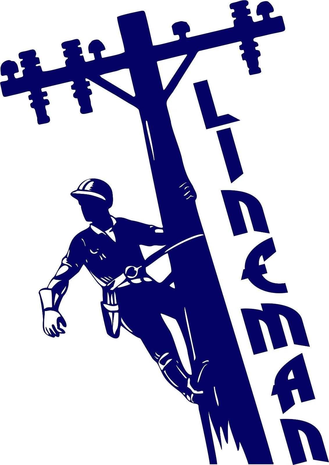 

For Lineman Electrician Wireman Journeyman Car Truck Window Vinyl Decal Sticker Styling