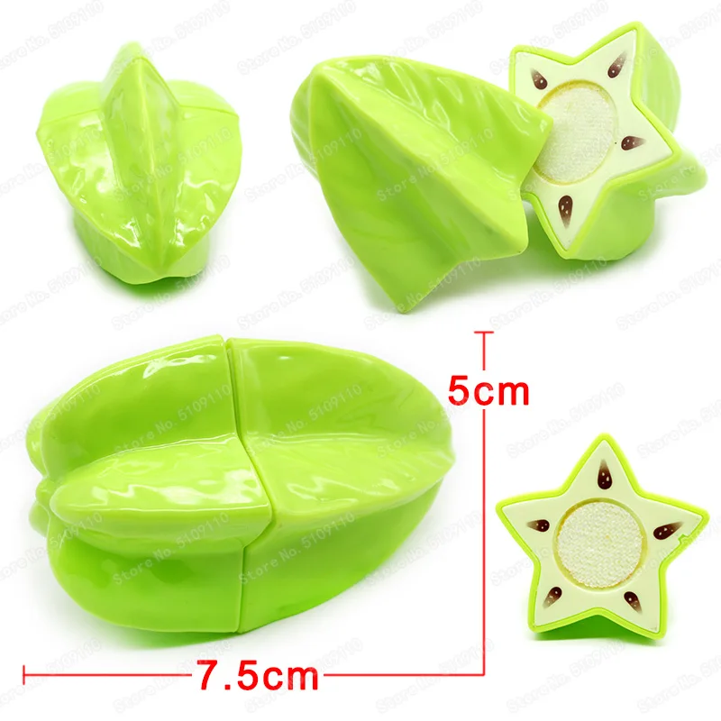 Мини Carambola нарезанные фрукты и овощи игрушки притворяться играть в игровой домик
