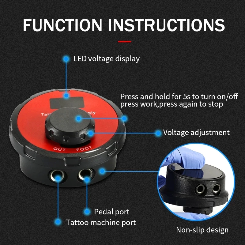 Полный комплект машины для татуировки ЖК дисплей Мощность езды на велосипеде с