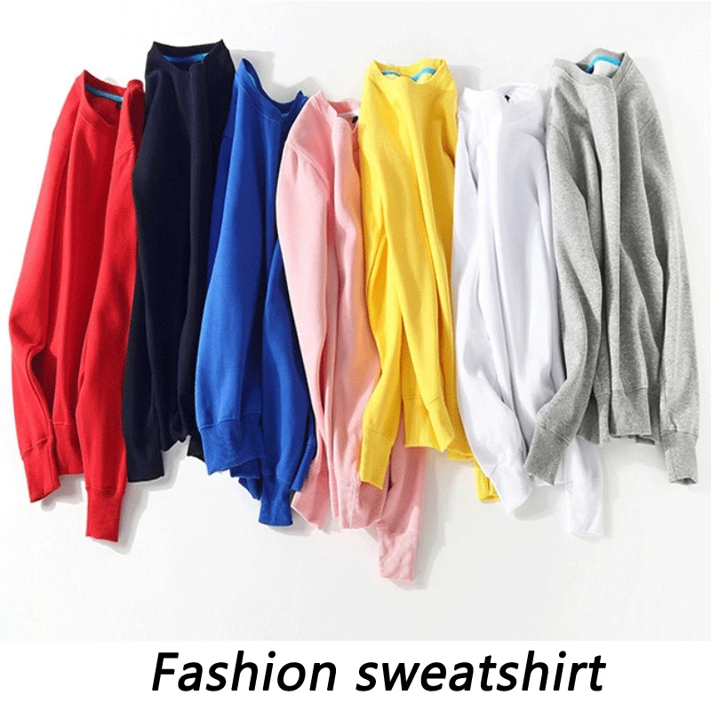 2020 Unsix Couples Men Sweatshirt Solid Casual Sportwear for Women Pullover Basic Hoodies Long Sleeve Black White |