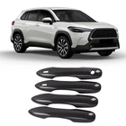 Для 2020 2021 Защитные чехлы для сидений, сшитые специально для Toyota Corolla крест Внешний протектор дверной ручки крышка наружняя дверная ручка Стикеры