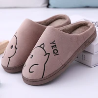 lovers warm slippers mens winter womens shoes new autumn and winter cotton slippers womens cute home non slip