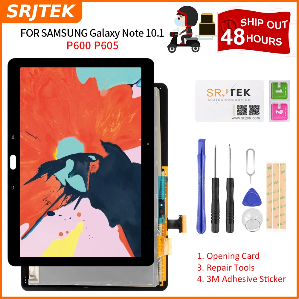 ЖК дисплей и дигитайзер сенсорного экрана Srjtek 10 1 дюйма для Samsung Galaxy Note P605 P600 в