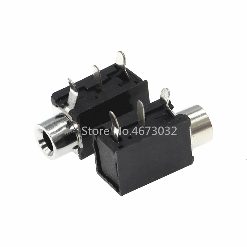 

10pcs PJ-316 Headphone socket 3.5mm 3Pins DIP Audio socket Metal headphone plug PJ316 Audio connector
