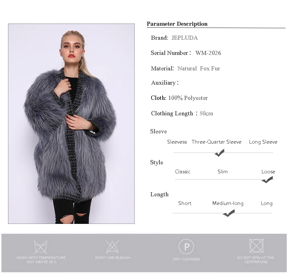 JEPLUDA Luxury высокое качество женская куртка из натурального меха лиса свободная стиль без размера мягкая удобная пальто из натурального меха лисица вязаное Plus Size шуба натуральный мех лисы