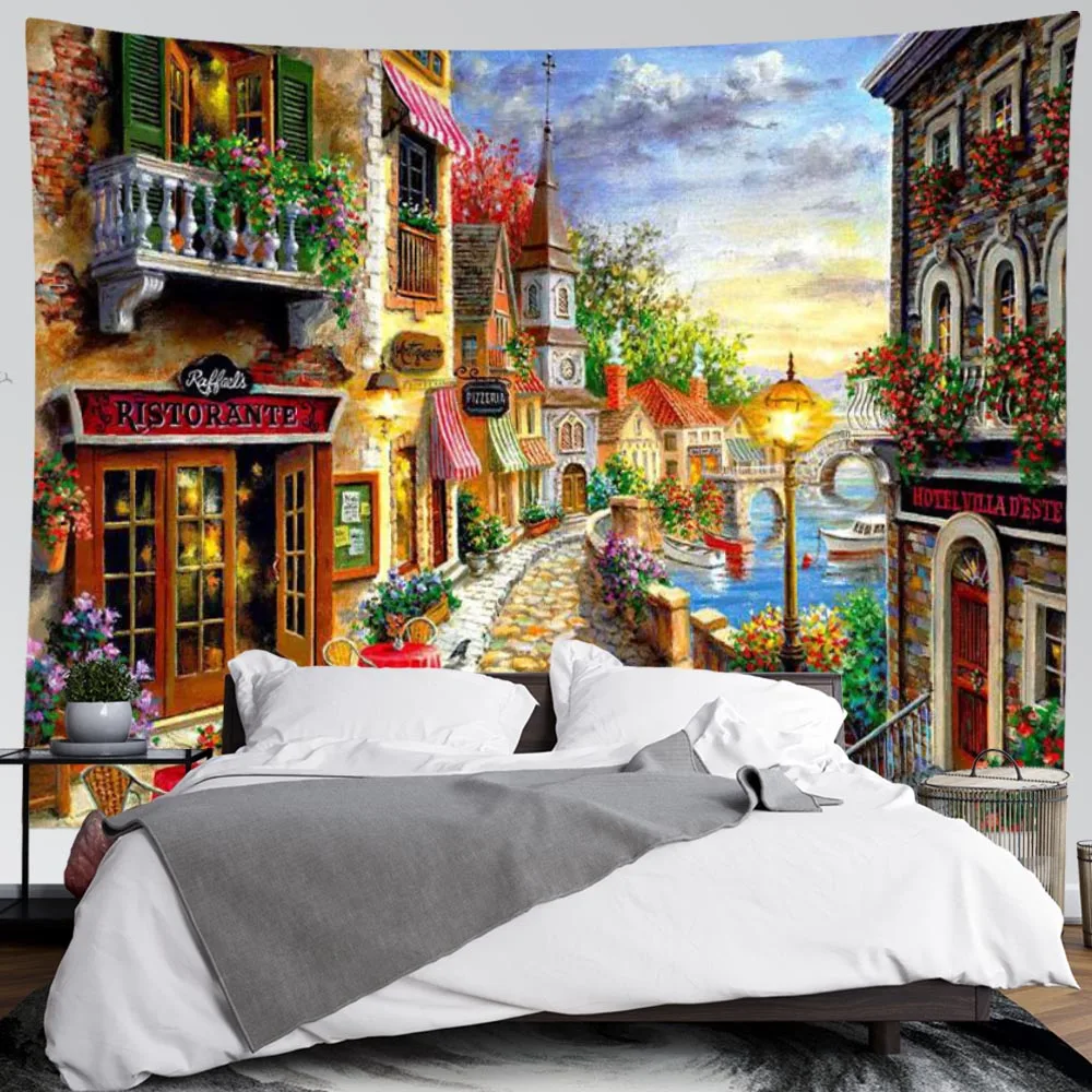 SepYue тканый настенный гобелен с принтом украшение на стену в стиле бохо декор для