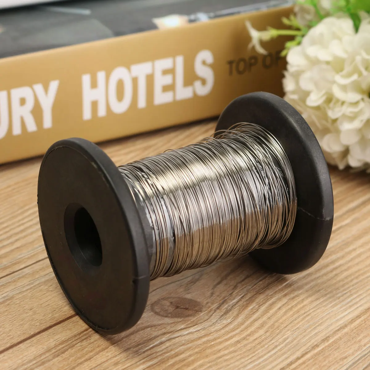 Леска рыболовная из нержавеющей стали 304 длина 30 м рулон один яркий мягкий трос