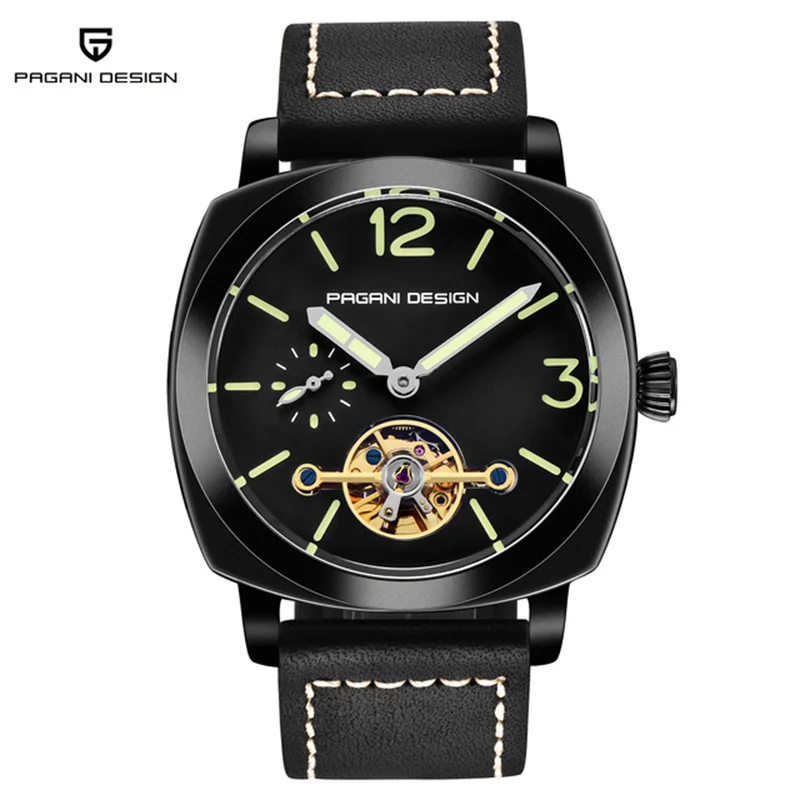 

2021 New PAGANI DESIGN Top Brand Tourbillon Luxury Men Automatic Mechanical Watch Stainless Steel Waterproof Clock Reloj Hombre