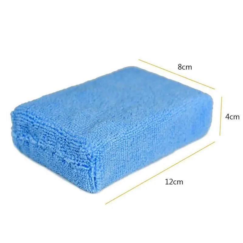 

12*8*4CM Hot Home Soft Microfiber Applicator Sponges Cloths Pad Hand Car 8Pc Wax Auto Cleaning Care Sponge Wash Block Polis M3F6