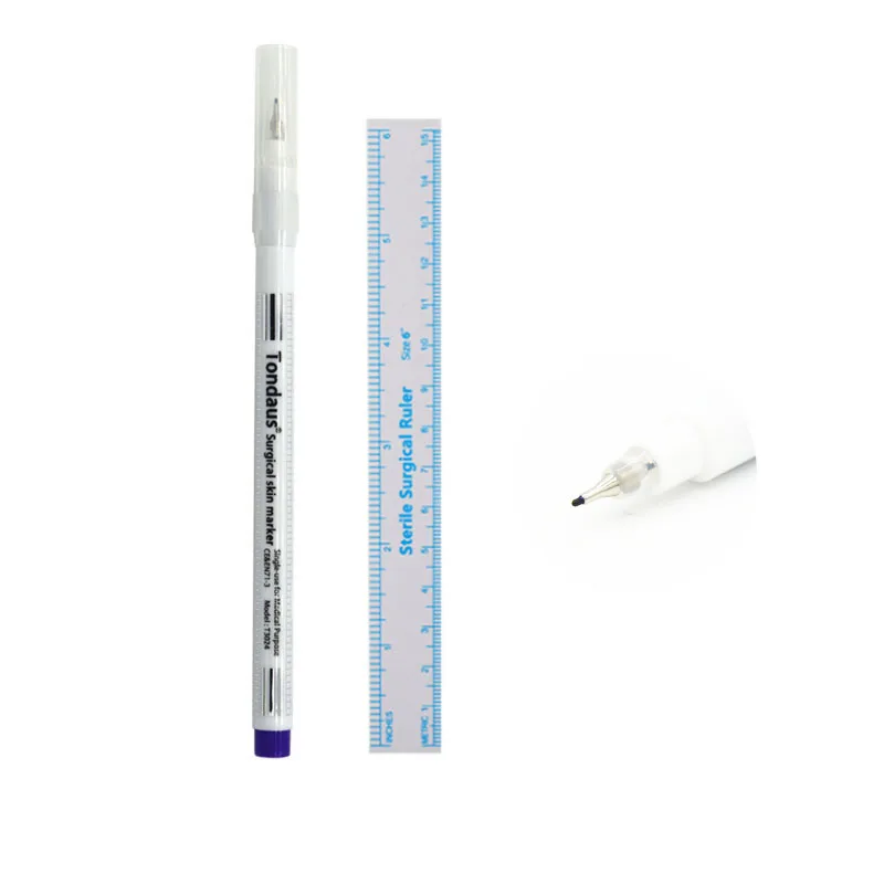 Хирургические сверхтонкие маркеры для наконечников трафарет кожи элементы Skribes