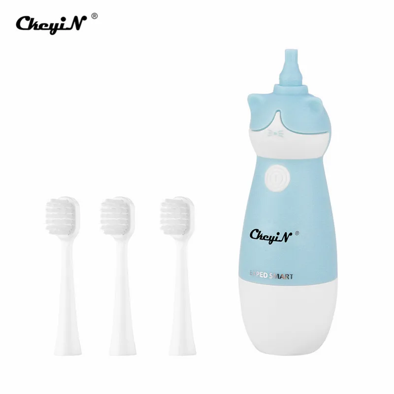 Стерео 3D Вибрация мультяшная электрическая зубная щетка Детская для глубокого