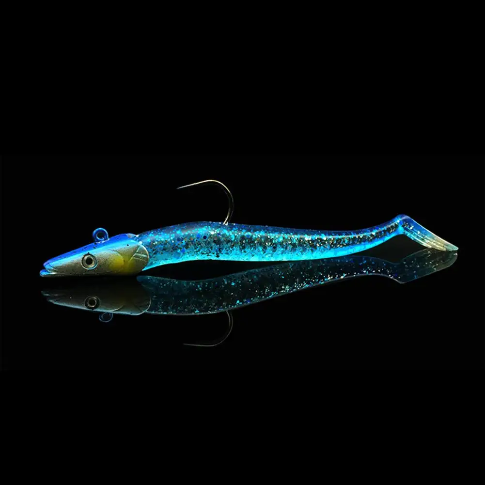 

5Pcs Lead Head Fishing Lures Set 22g 11cm Artificial Soft Bait with Fishhook for Saltwater and Freshwater Fishing