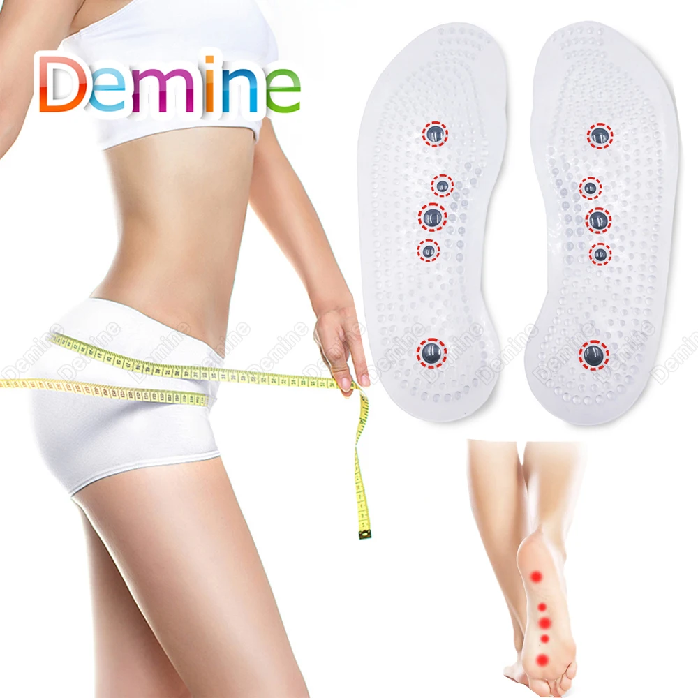 

Стельки для магнитной терапии для женщин и мужчин для похудения, потеря веса, стелька для ног Массажная обувь для ухода за ногами, вкладыши д...