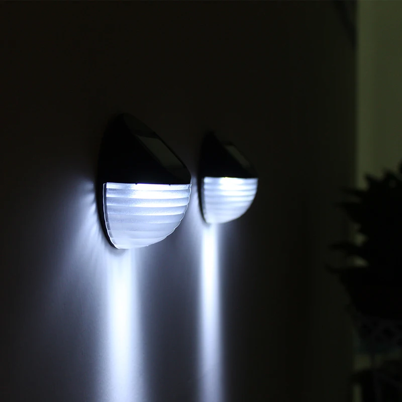 White Light Светодиодная лампа на солнечных батареях наружные настенные лампы садовые лампы украшения IP55 Ночная безопасность водонепроницаемые энергосберегающие уличные - Испускаемый цвет: White Light