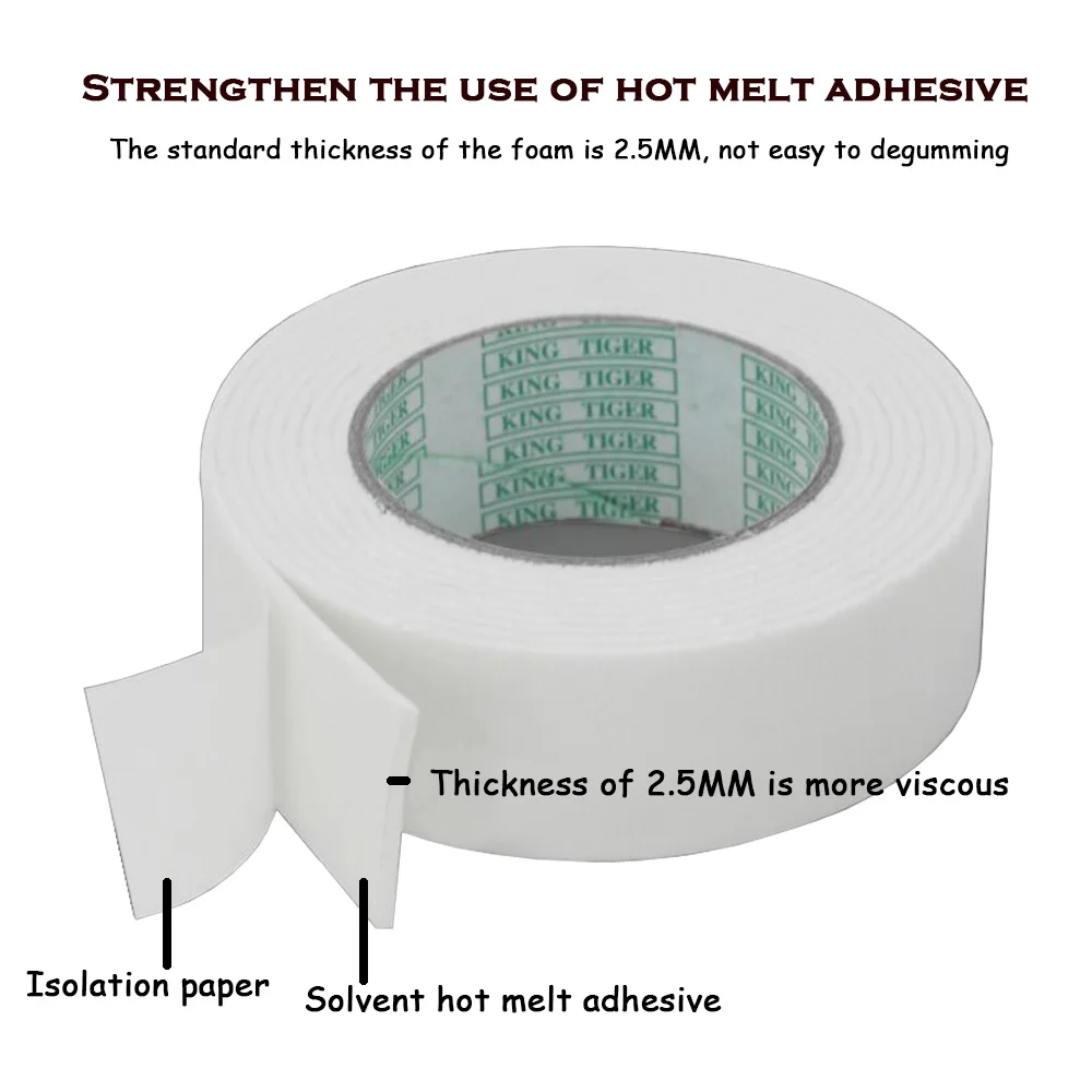 

Powerful Sponge Tape Advertising, Fixed by Double-sided Foam Tape, Width 1.5/2.0/3.0/4.0cm, Double-sided Foam Tape