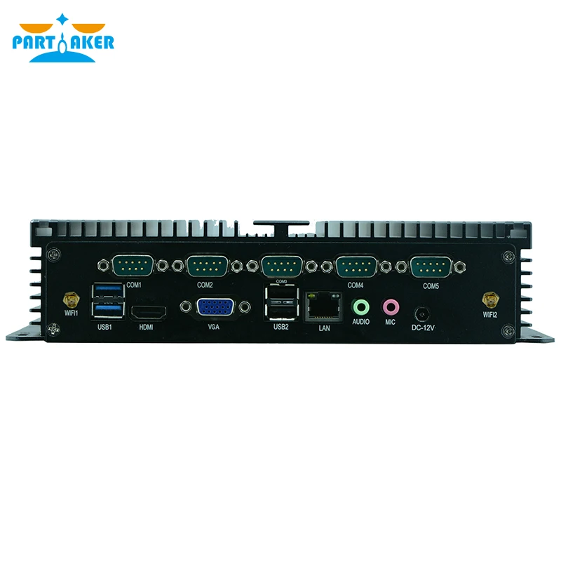 Verkaufen Teilhaftig Q2 Intel Celeron J1900 Mini PC Windows 10 HDMI VGA 6 Serielle RS232 Fanless Industrie Computer Linux J1900