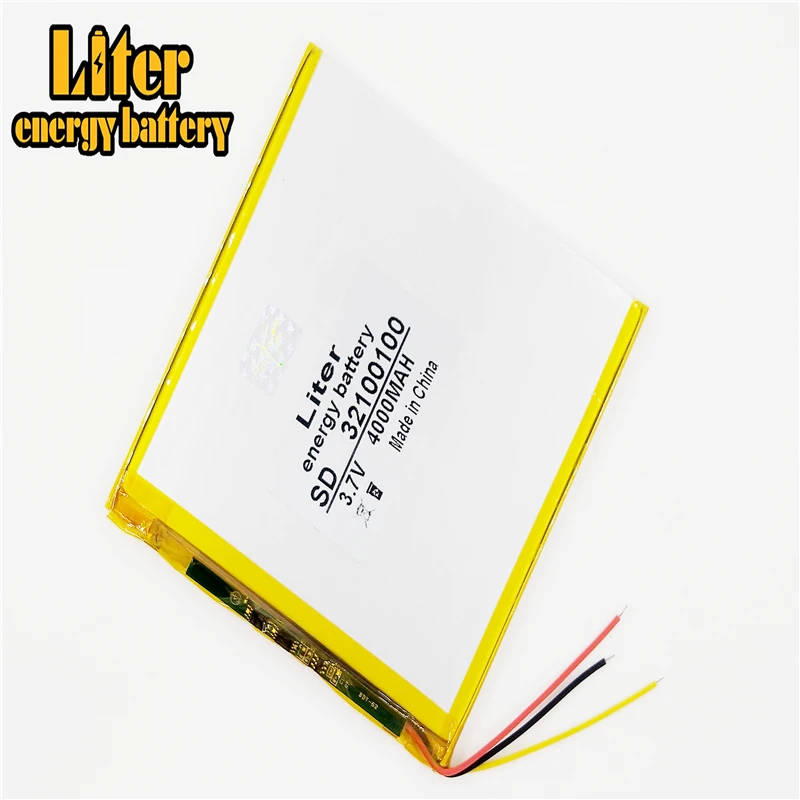 3 линии 7 В 4000 мАч 32100100 литий ионный аккумулятор для MP3 MP4|battery for mp3|for mp3li-ion battery 3.7v