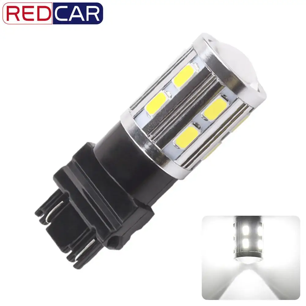 1 шт. T25 3156 3157 P27/7 Вт 12SMD 5730 Светодиодные лампы автомобилей стоп светильник футболка