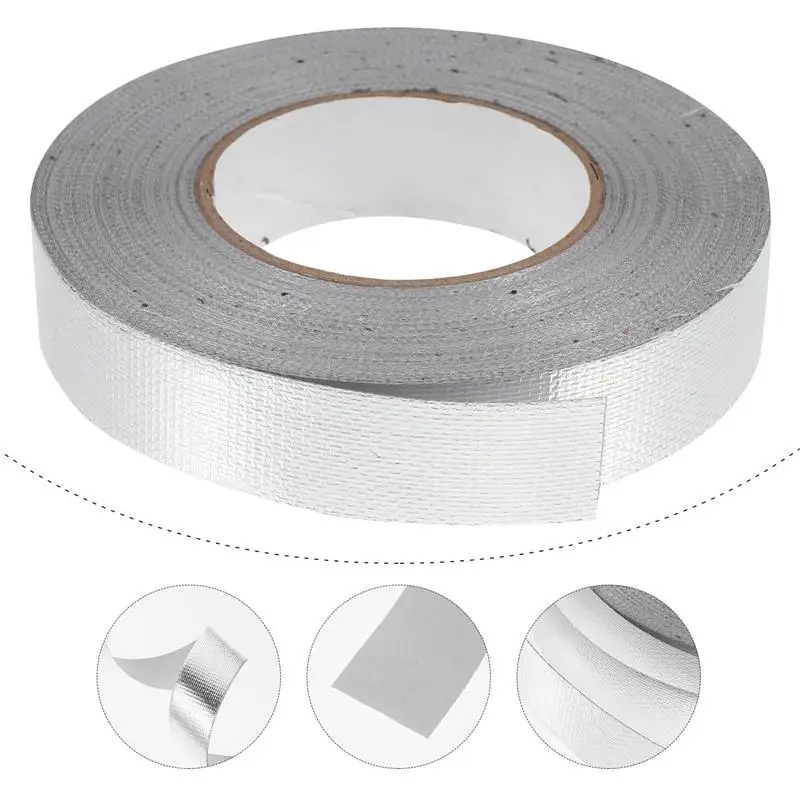 

1 Roll Aluminum Foil Adhesive Sealing Tape High Temperature Pipe Repair Tape