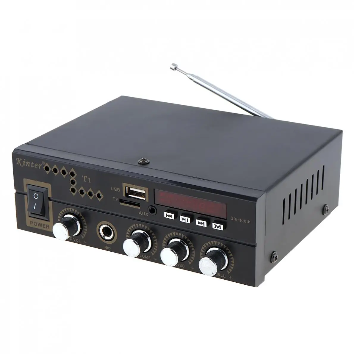 Цифровой автомобильный усилитель мощности Bluetooth FM-радио стерео аудио плеер