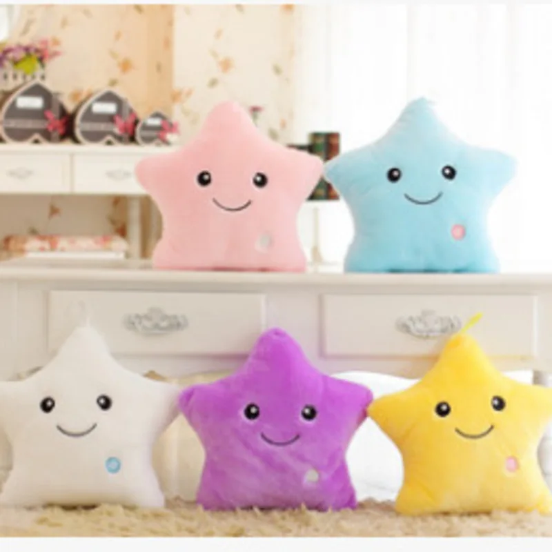 

Светящаяся луна, звезда, плюшевые игрушки, мягкая светящаяся звезда, луна, подушки, Мультяшные звезды, подарки для детей на день рождения и Р...