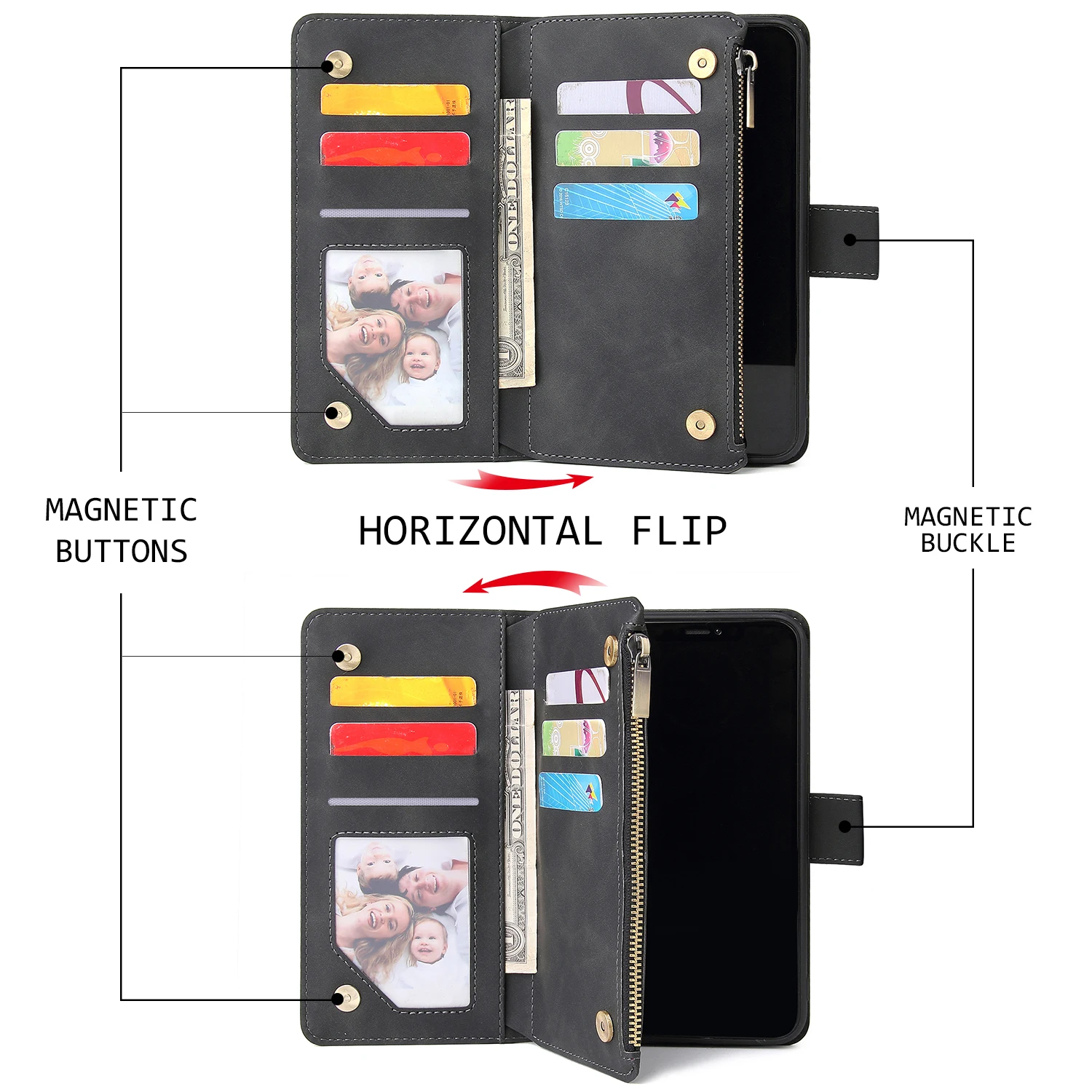 Роскошный флип-чехол-кошелек для huawei P30 pro P20 Lite mate 30 Pro Honor 10 20 Lite P smart+ держатель для карт, кожаный чехол