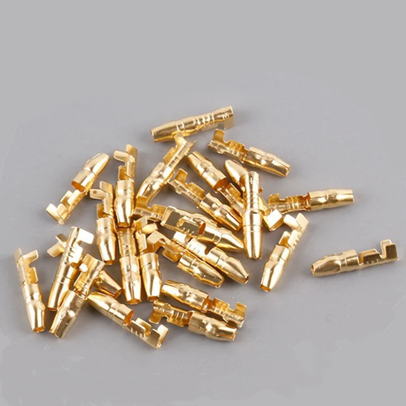 10sets 3.5mm/4.0mm bullet terminal car electrical wire connector diameter 4mm Male + Female 1 : 2 | Обустройство дома