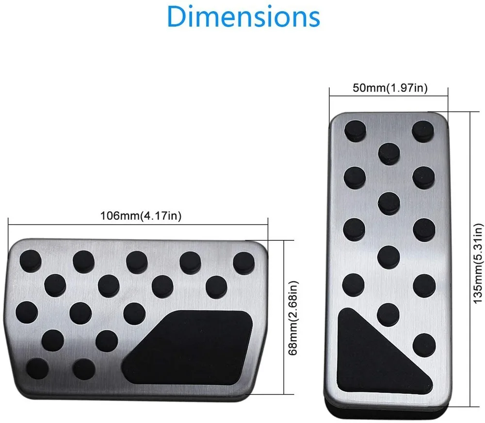 Без дрели газ топливный тормоз подставка для ног педаль Накладка Jeep Grand Cherokee Dodge