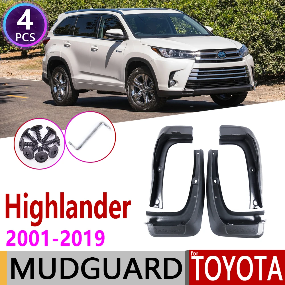

Mudflap for Toyota Highlander XU20 XU40 XU50 2001~2019 Fender Mud Guard Flap Splash Flaps Mudguards Accessories 20 40 50
