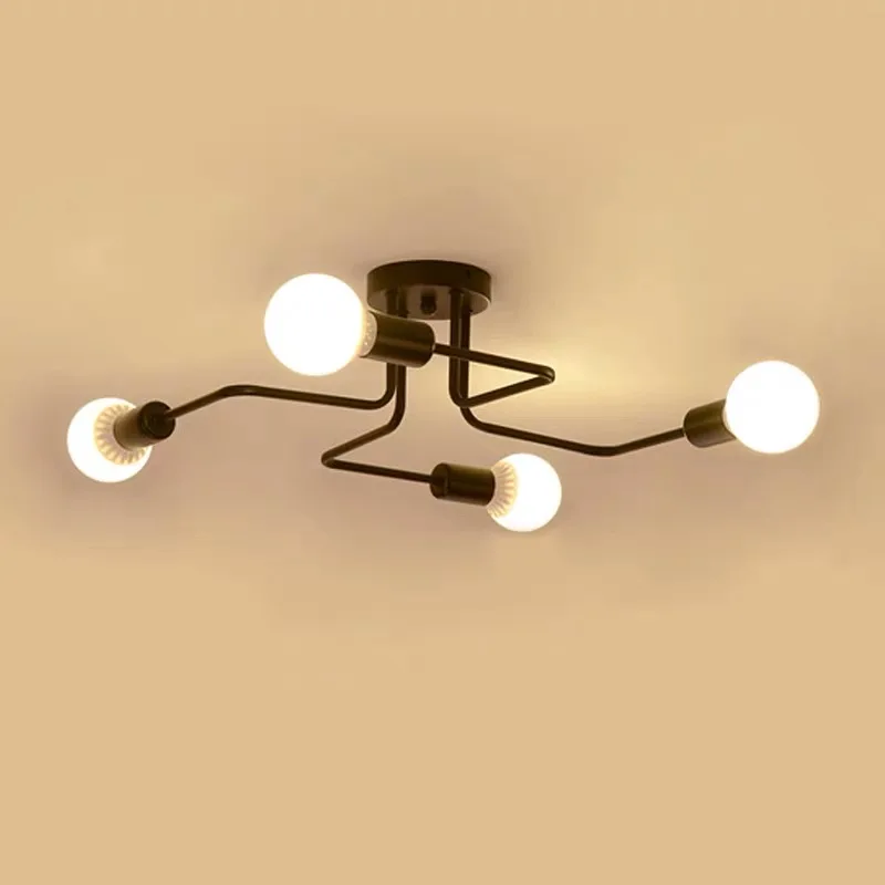 Скандинавская люстра промышленный Лофт для гостиной винтажное освещение