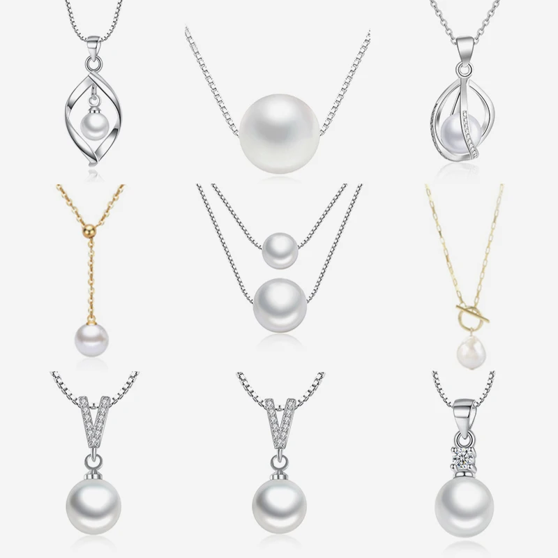 

YAOLOGE 2021 New Ladies Engagement Necklace Pearl Charm Temperament Sexy Clavicle Chain Fashion Jewelry Gift