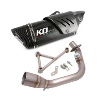 escape motorcycle exhaust mid link pipe and 51mm muffler titanium alloy for vespa sprint 150 primavera 150 2015 2021