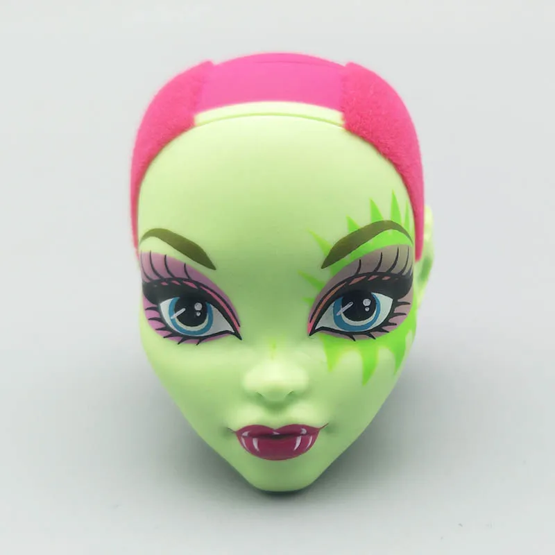 Зеленая лысая мягкая голова для куклы Monster High BJD Голова монстра 1/6 аксессуары
