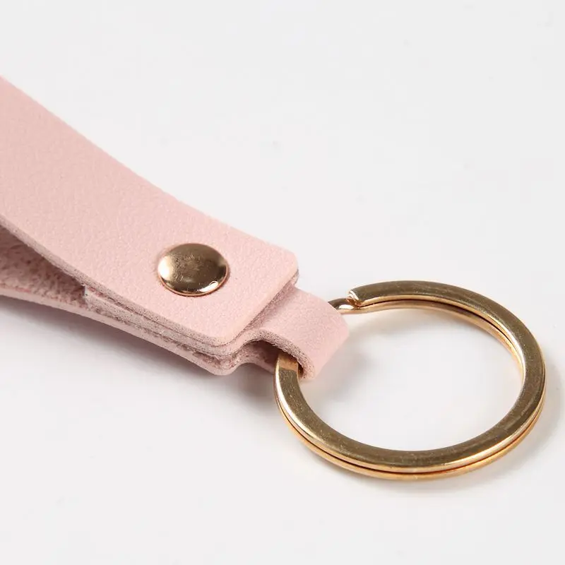 8 Colors Fashion PU Leather Keychain Business Gift Key Chain Men Women Car Strap Waist Wallet KeyChains Keyrings |